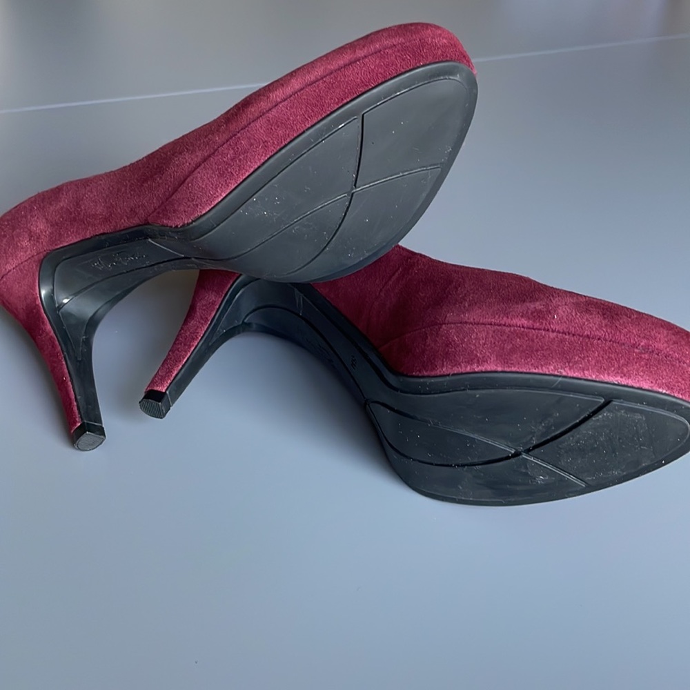 Marc Fischer Sydney Burgundy Heels Size 6M - Picture 9 of 11